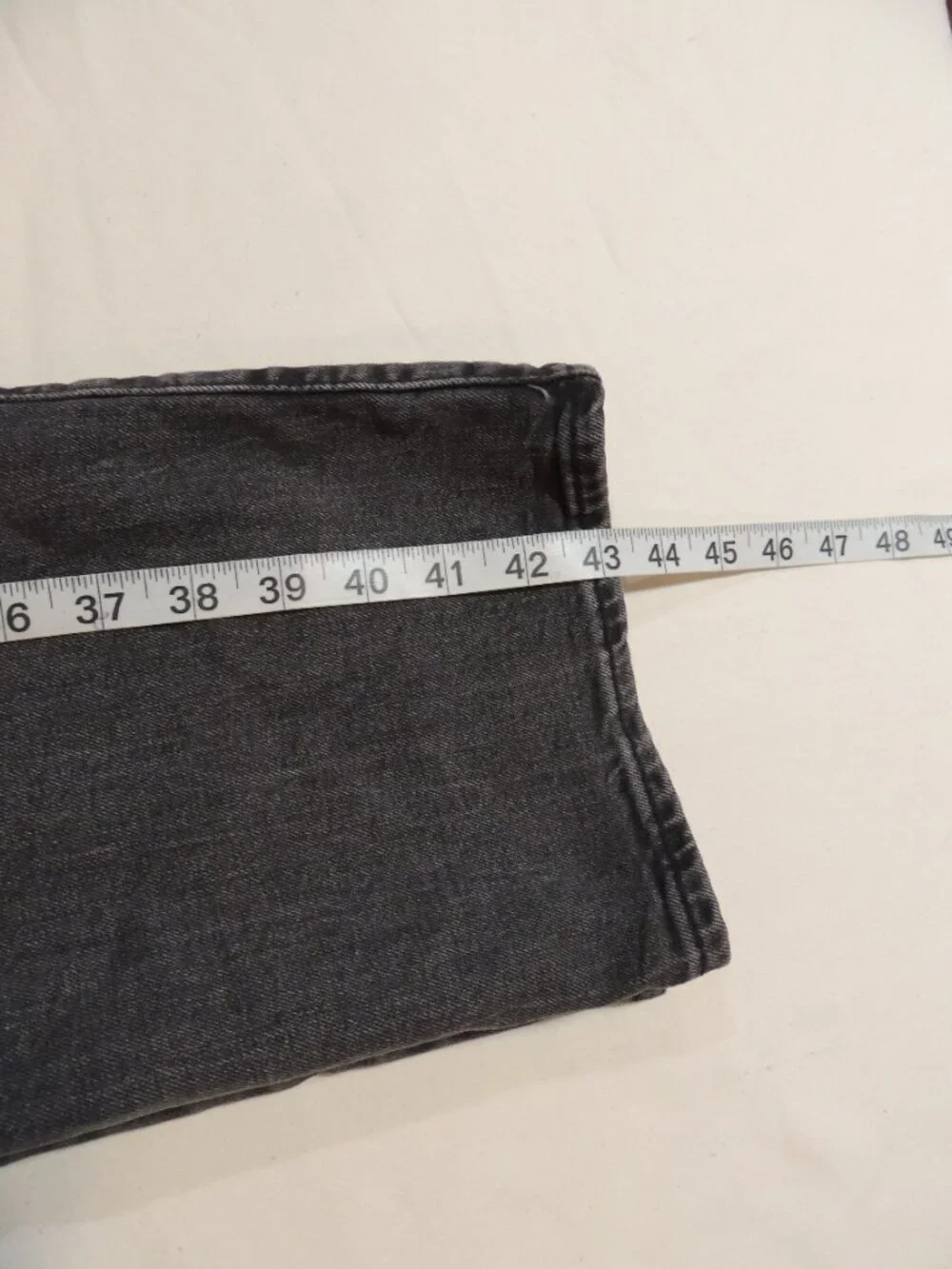 Levi 501 Jeans Y2K Men 34x32 Fade Black Large E Pockets Button Fly Denim Jeans